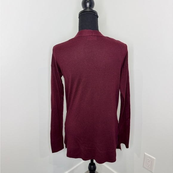 SO Burgundy Lightweight Front Open Cardigan (S) - Picture 5 of 7